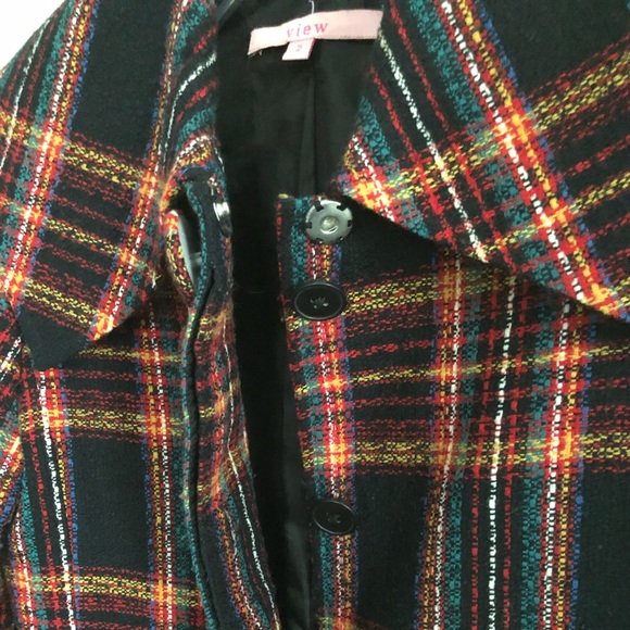 Vintage plaid tapestry coat - Picture 3 of 7